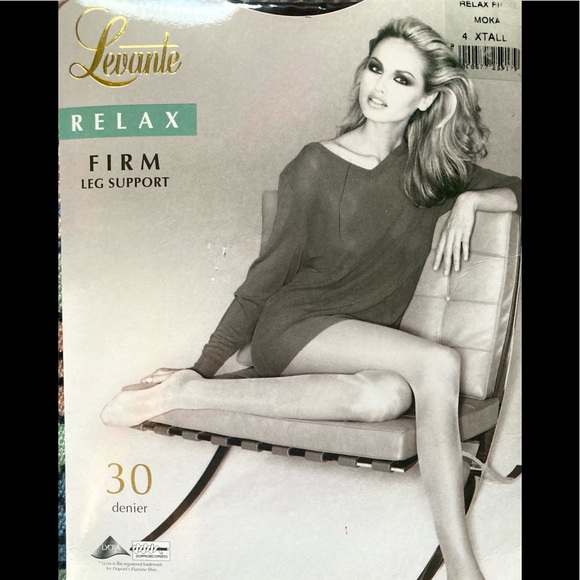 🌞3/$18🌞BROWN Levante control top satin matte stockings, Sz XTall/XL - Picture 3 of 4